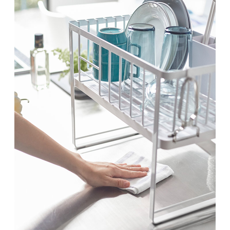 Yamazaki USA Tower Yamazaki Home TwoTier Adjustable Dish Drainer Rack